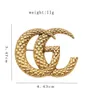 20 Style Marka Tasarımcısı G Mektup Broşlar Kadın Lüks Rhinestone Crystal Pearl Broş Takım Laple Pin Metal Moda Takı Aksesuarları