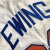클래식 레트로 정통 자수 1985-86 농구 33 Patrick Ewing Jersey 2012-13 Vintage 7 Carmelo Anthony Jersey Real Stitched 통기성 스포츠 Just Don Short