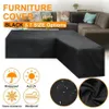 Corner Outdoor Sofa Cover Garden Rattan Corner Furniture Cover V Shape Waterproof Sofa Protect Set All-Purpose Dust Covers 201222301h