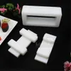 Vários madeira bambu plástico retângulo forma sushi imprensa fabricante arroz carne molde rolamento esteira para diy cozinha japonesa cozinhar ferramentas 240304