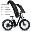 20x4.0 20x5.0 gros pneu garde-boue e-bike 20 pouces Snowboard vélo électrique garde-boue aile en plastique robuste Durable garde-boue 240301