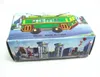 Funny Adult Collection Retro Wind up toy Metal Tin moving tram bus car model Mechanical Clockwork toy figures model kids gift 240307