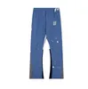 Technologie polaire Mens Jeans Pantalons de mode Designer Lettre Imprimer Pantalons de survêtement Galeries Femmes High Street Couple Lâche Polyvalent Pantalons décontractés Pantalons de départements traight