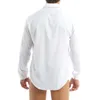 Stage Wear Mens One Piece Long Sleeve Dance Leotard Shirts Collar Button Down Latin Modern Bodysuit Tops Performance Costumes