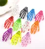 Halloween Party Zombie Skull Skeleton Hand Bone Claw Hairpin Punk Hair Clip for Women Girl Hair Accessories Headwear 100 PCS1889847