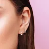 Studörhängen Canner Geometric Pearl Silver 925 Earring For Women Piercing smycken Glossy 18K Gold Oorbellen