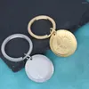 مفاتيح مفاتيح Nedar Steel Stains Steel Sun and Moon Pendant Keychain للنساء للنساء هدية الهبي العصرية مفاتيح الأزياء سلسلة زفاف المجوهرات