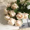 Dekorativa blommor 1 st vackra siden Artificial Rose Wedding Home Table Decor Long Bouquet Ordna Fake Plant Valentine's Day Presents