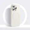 Hot-Selling High Quality Liquid Silicone Wireless Magnetic stötsäkert telefonfodral för iPhone 15 14 13 12 11 Pro Max 8 7 6 Plus Samsung S24 S23 S22 Dropshipping