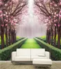 Luxury European Modern Vacker landskap Flowers and Trees Mural 3D Wallpaper 3D Wall Papers för TV Backdrop5473799