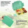 Servis 1330 ml Bento Box Adult Lunch Containers med 6 fack för vuxna/barn/småbarns bordsartiklar