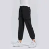 Lu Gunched Feet Cargo Casual Pants Women's Summer Ny avslappnad bekväma avslappnade byxor stora sportbyxor Kvinnor