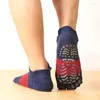 Chaussettes athlétiques à bout complet pour hommes, Yoga, poignée antidérapante en Silicone, Pilates, cinq chaussettes sans orteils à cheville basse