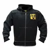 Mens Winter Wool Zipper Jacket Gym Singlets Sweatshirts Mens Fleece Hoodies Stringer Bodybuilding Fitness Casual Pullovers 240308