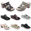 2024 scarpe da donna estive Sandali tacchi bassi Superficie in mesh Tempo libero Mamma Nero bianco rosso verde taglia grande 36-42 O21 GAI