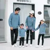 Family Matching Outfits Parentchild Clothing Parentkids Clothes Autumn Winter Sweater For Kids Girls Boy Men Tshirt 240226