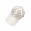 Chapeau de soleil d'été version coréenne, casquette de baseball respirante en dentelle de chrysanthème rouge, petit chapeau frais pour femme