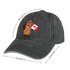 Berets Canadian Beaver Cowboy Hat Ball Cap Drop Cosplay Mulheres Caps Masculinos