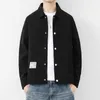 Nuova giacca autunnale in velluto a coste da uomo ampia e casual versione coreana con risvolto tendenza giacca da uomo alla moda