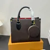 Luis Vittons Mini Check Women Onthegos LVSE Designer Muster Tasche Louiseviution Luxusmarke L reverse Leinwand gedruckte Umhängetaschen Lady Crossbody Canvas Embrand