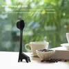 Cuillères à café girafe cuillère créative mignon poudre de haricots quantitatif décorer votre maison bureau cuisine noir