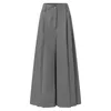 Pantalon polaire pour femmes Palazzo été imprimé recadrée coton lin confortable Baggy pantalon avec poches mode 240304