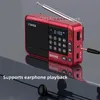 SANSUI F33レトロラジオワイヤレスBluetoothスピーカーポータブルステレオサブウーファーミニプラグインウォークMすべてのバンドMP3音楽プレーヤー240229