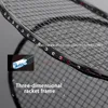 Racchette da badminton in fibra di carbonio 4U Racchette professionali di tipo offensivo con corde per borse 22-30LBS Racchette Speed ​​Sport 240227