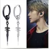 Stud Pair Fashion Sword Taper Stainless Steel Earring For Women Mens Classic Punk Design Ear Jewelry GiftsStud261Q