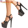 Señoras SANDALIA DE VERANO TALÓN Zapatos de baile en barra Stripper Tacón alto Sandalias sexy Party Club Plataforma Highheel 240301