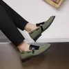 Sapatos casuais de alta qualidade primavera verão estilo britânico camurça mocassins de couro para homens tamanho grande 29cm deslizamento-on vestido de rua