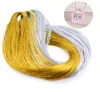 1mm Non Stretch Gold Silver Jewelry Making Gift Wrap Ribbon Metallic Tinsel Cord Rope Party Decoration 100M per Roll2833346