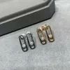 Messis Jewlery Oorbellen Designer Messikas Voor Vrouwen Sieraden Sika Grote Glanzende Beweegbare Zirkoon Oorbellen Vrouwelijke Lange Paperclip Rose Gouden Niche Oorbellen Vrouwelijke