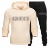 tuta da uomo firmata Tute da uomo Abbigliamento causale Set da donna Tute da lettera Tuta con LOGO sul petto Coppia Maglione con cappuccio Maglioni Pantaloni Taglie forti S-XXXL