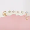 Stud Earrings MIGGA 6pcs/Set Cubic Zirconia Crystal Moon Star For Women Gold Color Jewelry