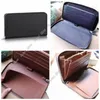 Aber Zippy Organizer Long wallets Women Real leather travel wallet Top Popular Customization women clutch chequebook Passport Hold290q