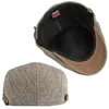 Casquette rétro sboy pour hommes et femmes, chapeau à bec de canard à chevrons, en Tweed, béret plat, pour femmes, peintre, Gatsby, conduite, 240227