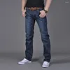 Jeans voor heren 2024 denimbroek Koreaanse mode gewassen baggy streetwear herenbroek mannelijk retro effen casual lang