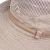 Chapeau de seau en plein air hommes été respirant Panama casquette coton Jungle pêche maille chapeau randonnée plage soleil protecteur casquettes pour hommes 240226