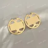 Pendientes de aro de moda Diseñador para mujer Círculo grande Pendiente simple Joyería de lujo Pendientes de oreja Pendiente de oro de alta calidad Lady Party Gift273O