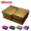 50 PCSLot Different Specifications Gold Plating Paper Bubble Envelopes Bags Mailers Padded Envelope Bubble Mailing Bag9611573