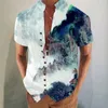 Mens t Shirts Short Sleeve Shirt Summer Casual Floral Printing Beach Holiday x 1