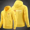 Ayrton Senna högkvalitativ modemän Retro Harajuku Solid Color Jacket High Street Zip Up Hoodie Casual Loose Sweatshirt Kläd