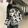 학교 가방 2021 여자 배낭 패션 벨벳 십대 소녀 어깨 가방 배낭 학생 Bagpack mochila291c