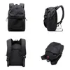Backpack Multifunction Waterproof Men Student School Bags Notebook Backpacks Casual Pleated 15.6 Inch Laptop Bag For