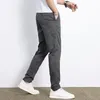 Männer Hosen 2024 Frühling Sommer Business Casual Gerade Hosen Für Männer Mode Baumwolle Dünne Baggy Mann Klassische Schwarz Khaki pantalons