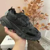2024 Casual Shoes Triple S Track 3.0 Sneakers Transparent Kväve Crystal Outrole Running Shoes Mens Womens Trainers Black White Green Size 35-45 L13