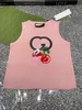 Gilet T-shirt sans manches pour femmes européennes et américaines d'été, haut à col rond en pur coton, coupe ajustée, pull tricoté haut de gamme à la mode et à la mode