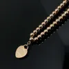 Desginer T smycken T Hem Precision Högkvalitativ pärla kärlekshalsband utan diamanter älskar Buddha pärlkedja Internet Kändis