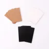 5x9cm Rectangle Shape Earring Display Cards 100pcs lot Fashion Jewelry Tassel Earrings Packing Paper Hang Tags White Black Brown259D